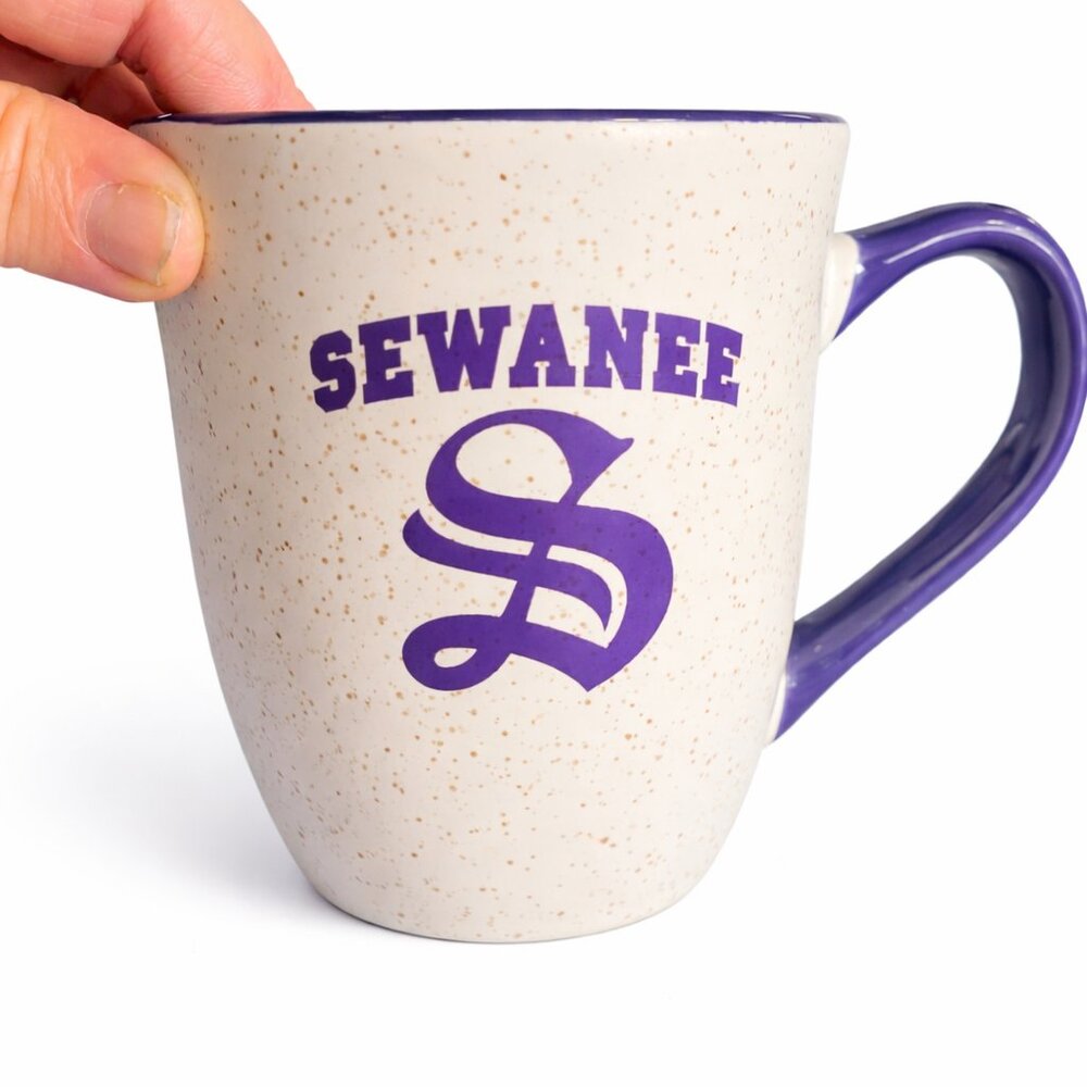 Sewanee University Purple Speckled Coffee Mug Ceramic